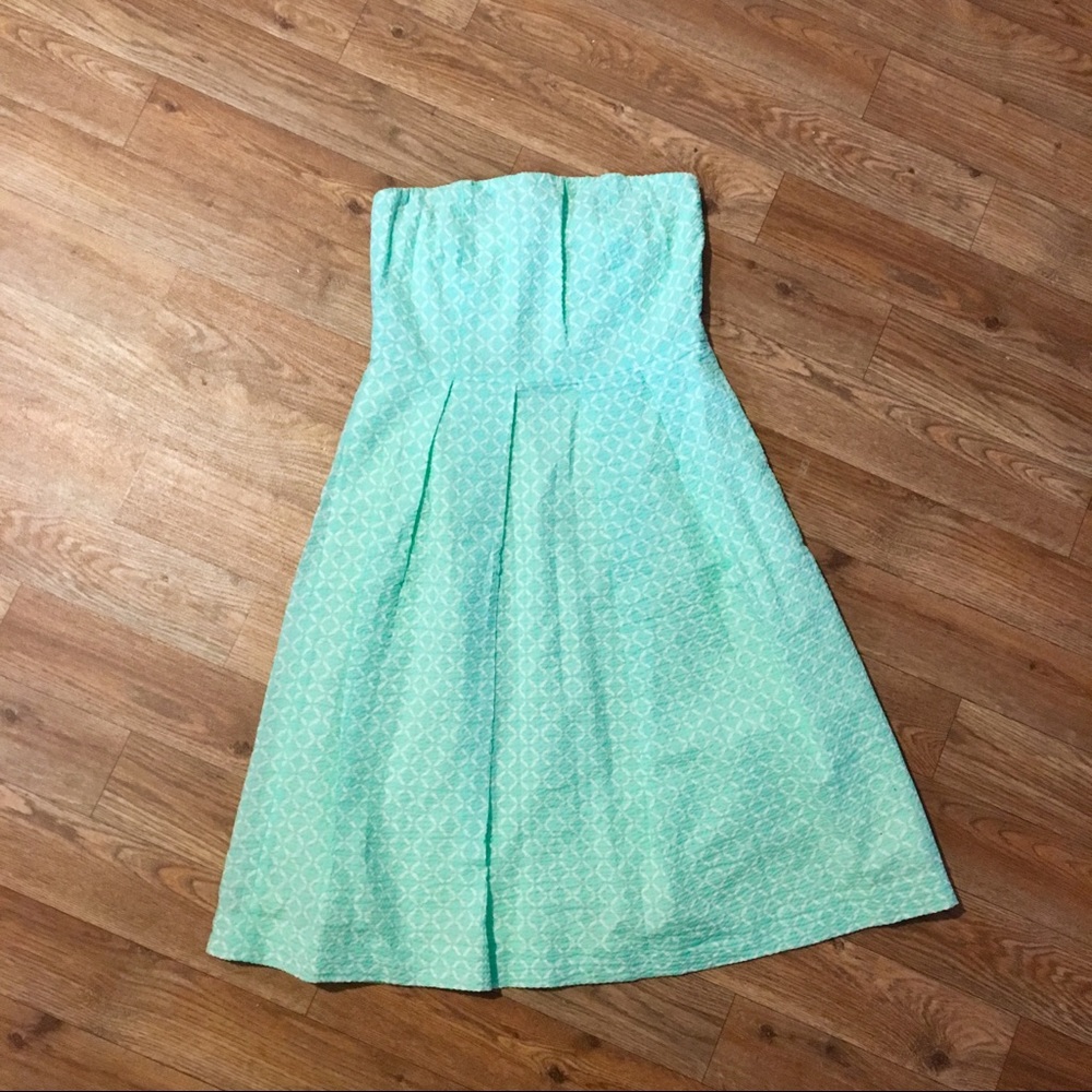 J. Crew Factory Mint Strapless Dress Size 0